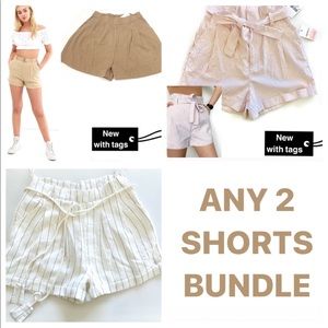High waisted shorts (two bundle)